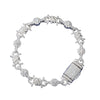 VVS Moissanite Iced Out Thorns Link Bracelet