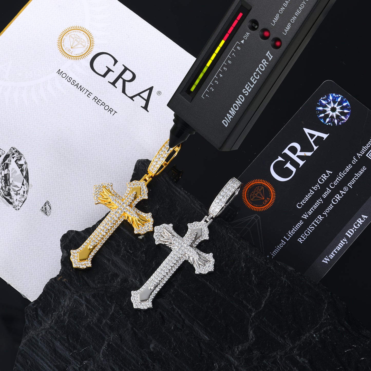 VVS Moissanite Cross Pendant