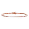 2mm VVS Moissanite Tennis Bracelet Rose Gold