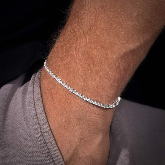 2mm VVS Moissanite Tennis Bracelet