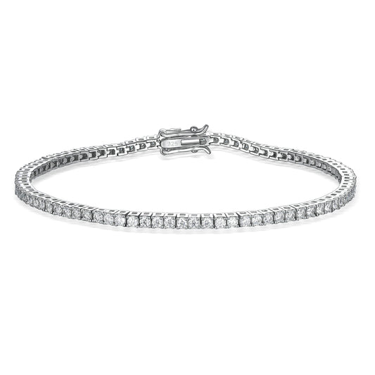 2mm VVS Moissanite Tennis Bracelet