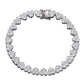VVS Moissanite Heart Tennis Bracelet