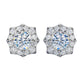 Moissanite Round Earrings