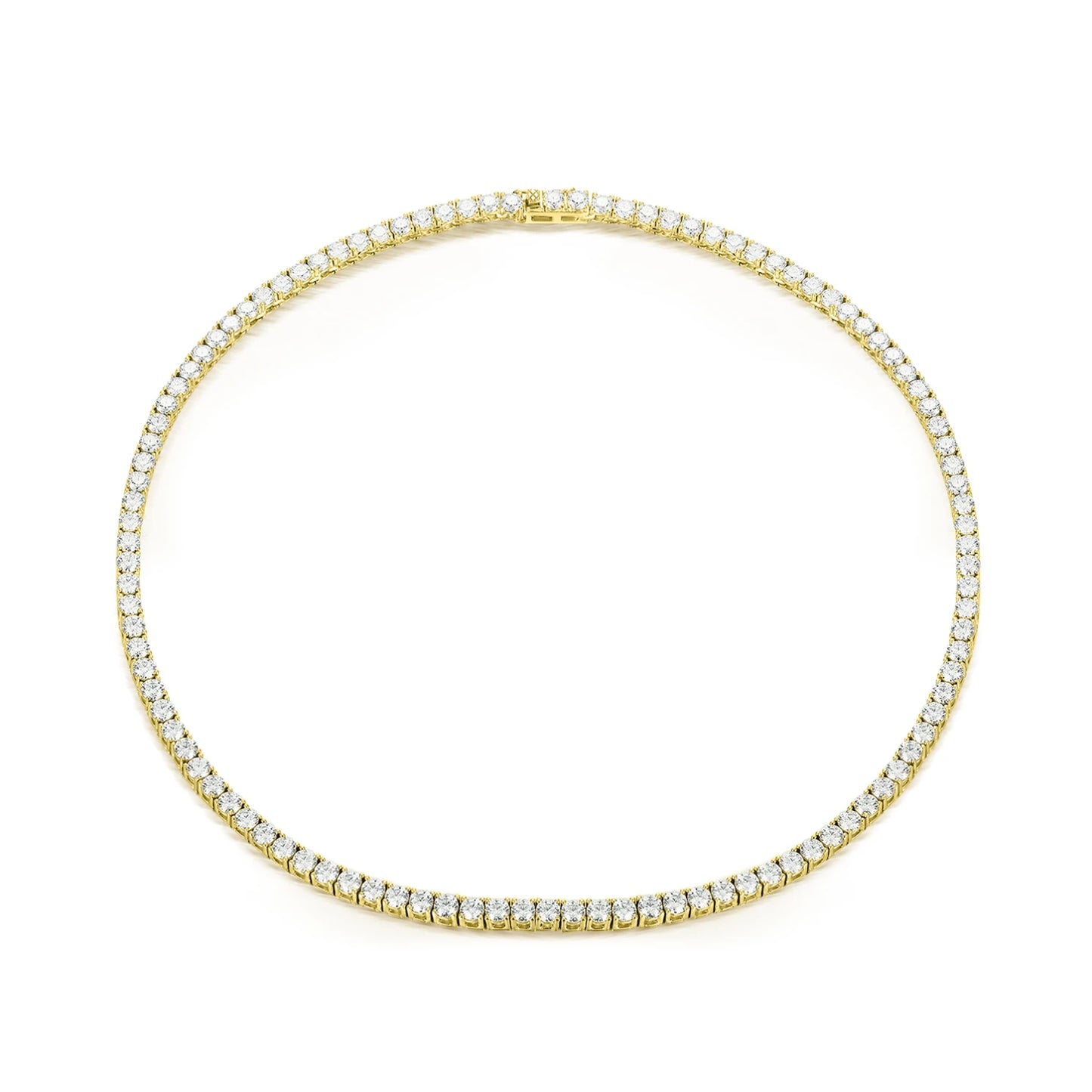 6mm VVS Moissanite Tennis Chain Gold