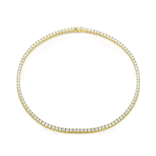 6mm VVS Moissanite Tennis Chain Gold
