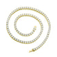 6mm VVS Moissanite Tennis Chain Gold