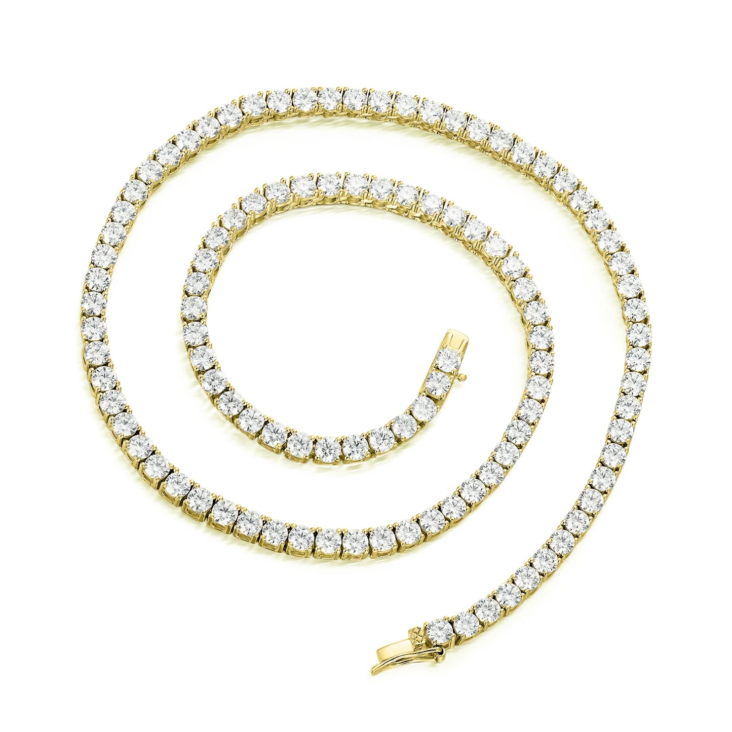 6mm VVS Moissanite Tennis Chain Gold