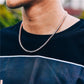 6mm VVS Moissanite Tennis Chain Rose Gold