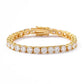 5mm VVS Moissanite Tennis Bracelet gold
